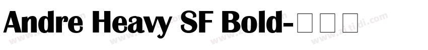 Andre Heavy SF Bold字体转换